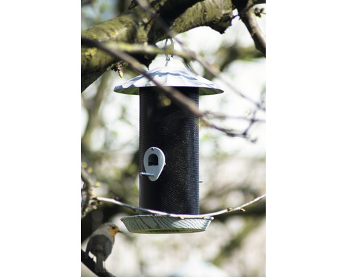 Mangeoire à oiseaux avec suspension et plateau d''alimentation sur un arbre