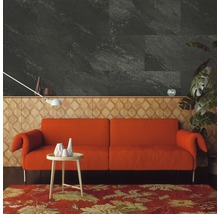 Panneau en plastique G x Wall+ Black Stone 600 x 300 x 5 mm