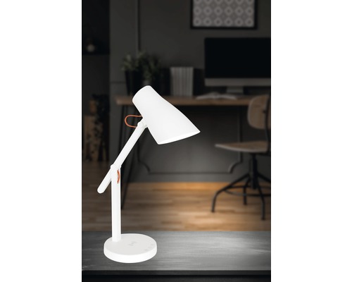 LED Bürolampe dimmbar 15W 200 lm 3000-6000 K warmweiß/neutralweiß/tageslichtweiß Smart weiß H 350 mm App steuerbar mit Farbwechsler