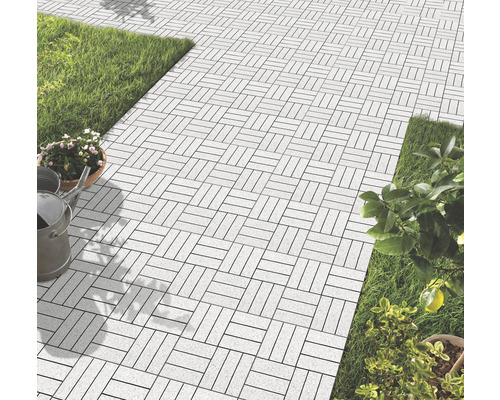 Système de terrasse posé avec plantes