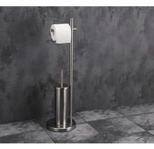 Serviteur WC form & style acier inoxydable mat-thumb-1