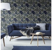 Papier peint intissé 113274 Berkeley Floral bleu