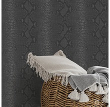 Papier peint intissé 113261 aspect peau de serpent gris