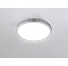 Plafonnier rond avec bordure métallique