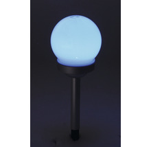 Leuchtende Gartenkugel mit Erdspieß