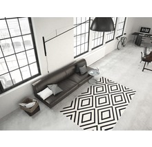 Teppich Lina 500 elfenbein schwarz 80x150 cm-thumb-3