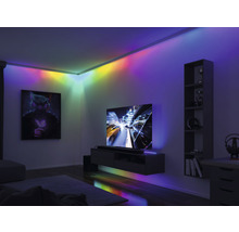 Bande LED Entertain prête à l'emploi 5,0 m Dynamic RGB changement de couleur 300 LED avec fonction mémoire + télécommande 12V-thumb-4