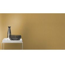 Vliestapete 484663 Florentine III Uni Leinen ockergelb