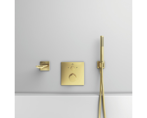 Aufputz-Badewannenarmatur mit Handbrause und Wanneneinlauf