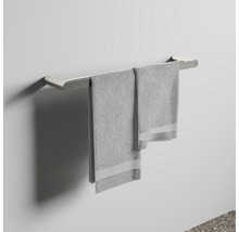 Porte-serviettes avec deux serviettes grises