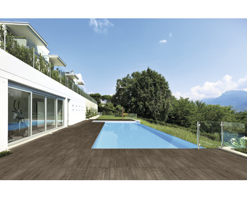 Dalle de terrasse en grès cérame fin Foresto bord rectifié 120 x 40 x 3 cm Dalle de terrasse en grès cérame fin Foresto bord rectifié 120 x 40 x 3 cm