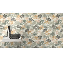 Papier peint intissé 461060 Salsa feuilles vert