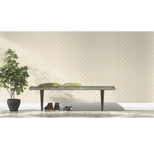 Papier peint intissé 687927 Tropical House géométrique crème