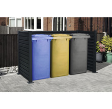 Sacs poubelle avec soufflets latéraux pour poubelles grande capacité 120 l  bleu 100 pièces - HORNBACH Luxembourg