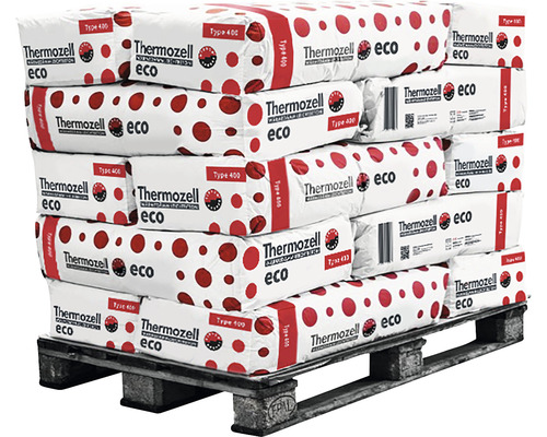 Palette de sacs d''isolation en vrac Thermozell Eco type 400