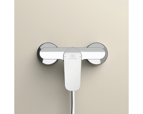 Aufputz-Brausebatterie mit Brauseschlauch