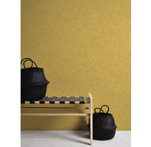 Vliestapete 36721-3 Desert Lodge Textil-Optik Uni gelb