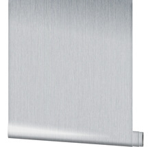 Vliestapete 32842 Vintage Deluxe Uni grau silber