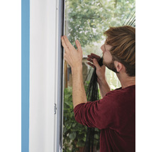Moustiquaire pour fenêtre tesa Insect Stop Comfort sans perçage blanc 130x130 cm