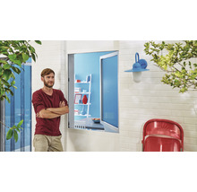 Fliegengitter für Fenster tesa Insect Stop Comfort ohne Bohren anthrazit 130x130 cm