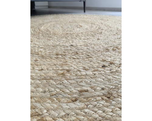 Tapis rond en jute tressée