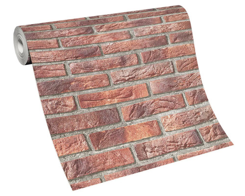 Rouleau de papier peint avec motif de briques