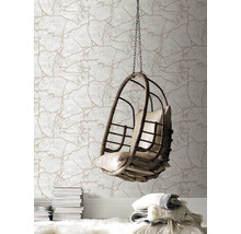 Papier peint intissé 104870 Secret Garden Kintsugi rose or