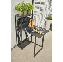 Ensemble de meubles de balcon Siena Garden 2 places composé de: table, 2 chaises pliantes aluminium anthracite-thumb-25