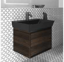 Waschtischunterschrank Ideal Standard Connect Air BxHxT 40 x 40,9 cm x 53 cm Frontfarbe nuss schwarz matt holzdekor R0472NE