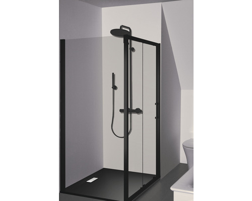 Duschkabine mit Duschkopf und Handbrause