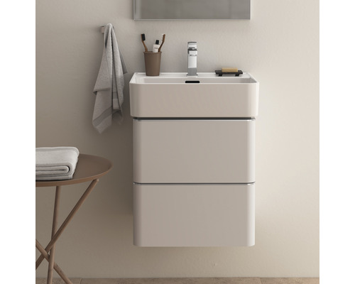 Waschbeckenunterschrank mit zwei Schubladen in einem hellen Badezimmer
