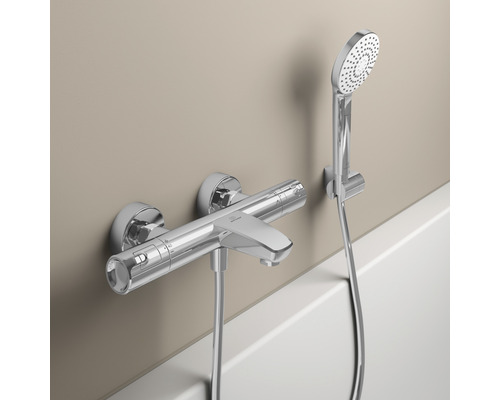 Robinet de baignoire apparent avec douchette