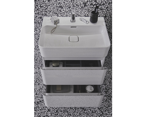 Waschtisch mit drei Schubladen zur Badezimmeraufbewahrung