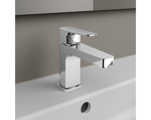 Einhebelmischer für Waschtisch aus Metall, verchromt