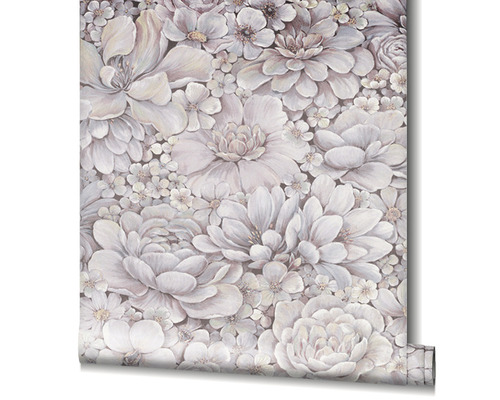 Tapetenrolle mit Blumenmuster