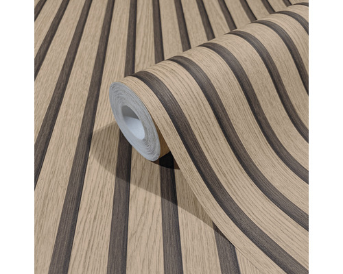 Tapetenrolle mit Holzpaneeloptik