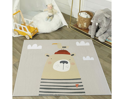 Teppich mit Bärenmuster für ein Kinderzimmer