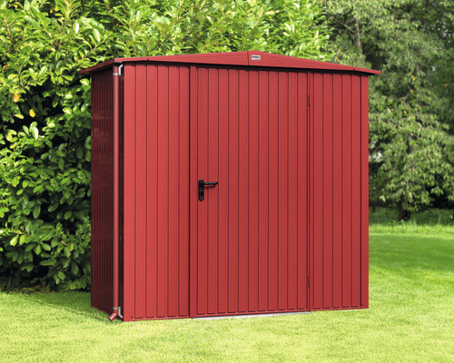 Gartenhaus Hörmann EcoStar Trend-S Typ 1 RAL3004 Einzeltür 238 x 107,8 cm rot