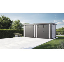 Gartenhaus Duo 5221 2 Doppeltüren 542 x 229 cm weiß