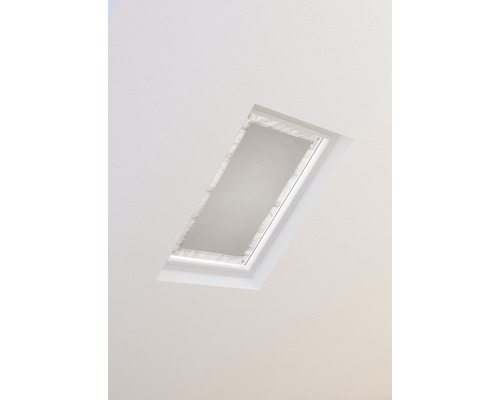 Tissu pour fenêtre thermo occultant avec ventouse MK06 59,6x97,8 cm gris