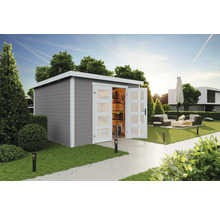 Gartenhaus Zambezi 7 320 x 324,8 cm lichtgrau