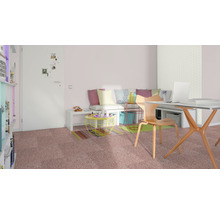 Moquette Velours Grace rose FB10 largeur 400 cm (au mètre)