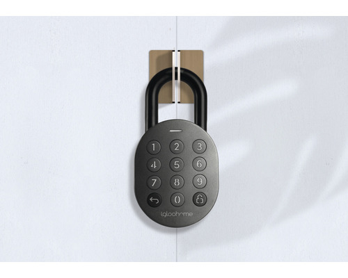 Cadenas à combinaison gris avec clavier d''Igloohome