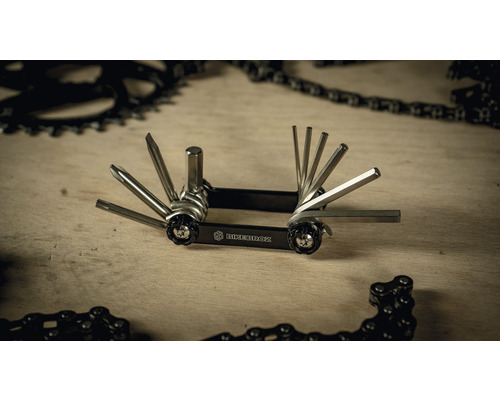 Multitool pour vélo avec tournevis et clés Allen