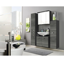 Spiegelschrank Held Möbel 70 x 20 x 66 cm dunkelgrau 3-türig 010