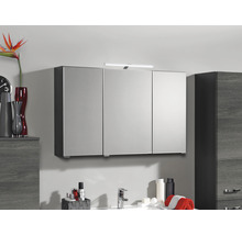 Spiegelschrank Held Möbel 90 x 20 x 66 cm dunkelgrau 3-türig 008
