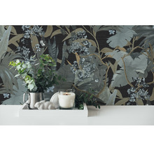 Papier peint intissé 38522-2 Desert Lodge jungle gris bleu