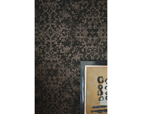 Papier peint à motifs avec image encadrée