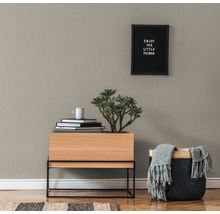 Papier peint intissé 38613-2 #Hygge structure tissu uni gris