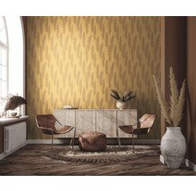 Vliestapete 38631-3 #Hygge Pampasgras gelb